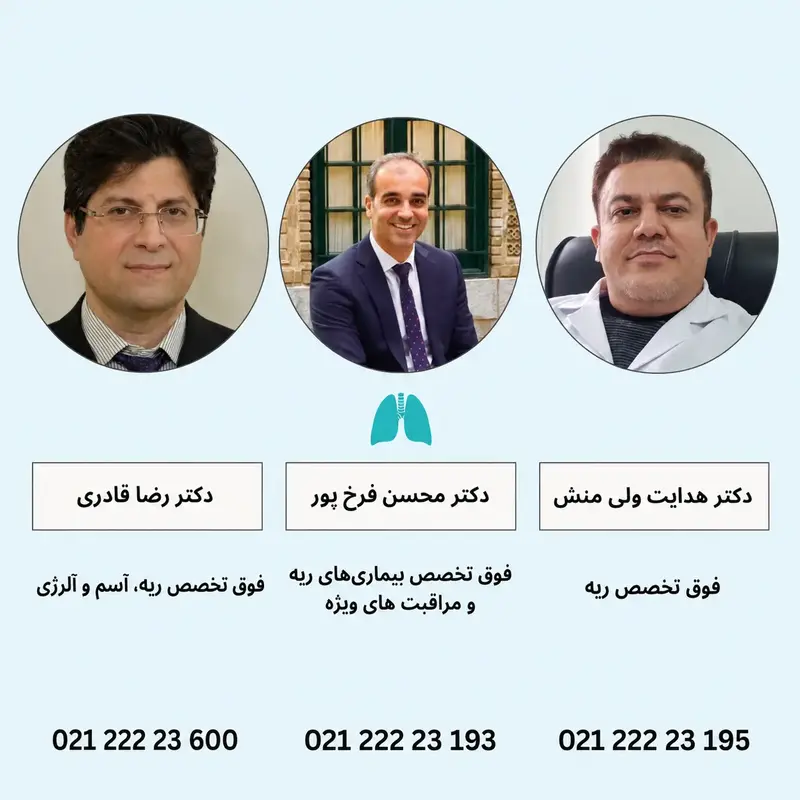 3 of the best lung specialists in Tehran
