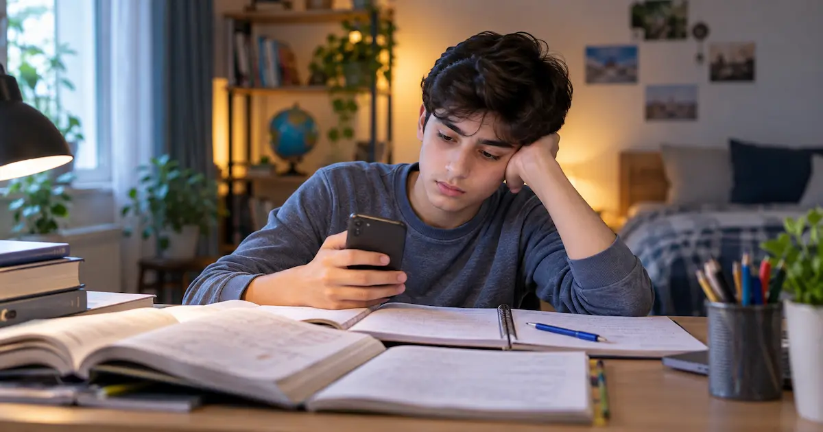 موبایل و عدم تمرکز دانش‌آموز